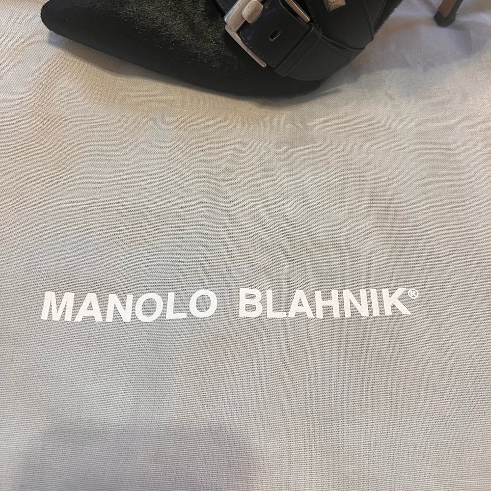 Manolo Blahnik stiletto booties